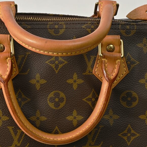 LOUIS VUITTON Brown Monogram Speedy 35 Boston Bag - Picture 7 of 9